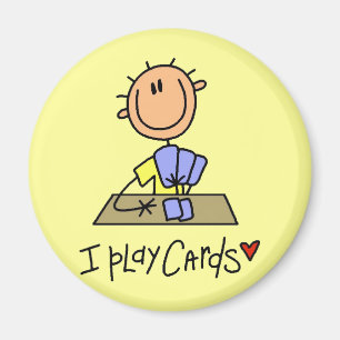 Ich Spiele Karten T-Shirts und Geschenke Magnet