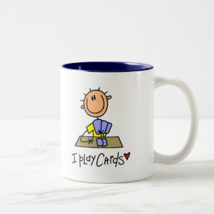 Ich Spiele Karten T-Shirts und Geschenke Zweifarbige Tasse