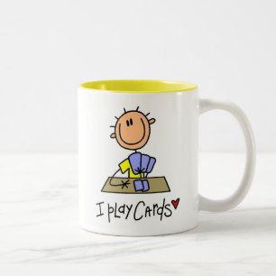 Ich spiele Karten Zweifarbige Tasse