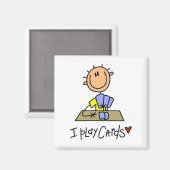 Ich spiele Kartentricks und Geschenke Magnet (Vorderseite/Rückseite)