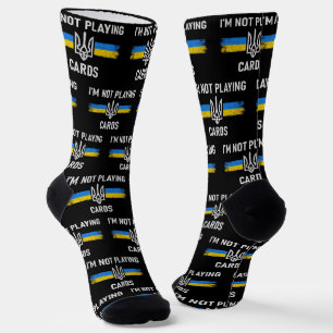 Ich spiele keine Karten - Zelensky Worte 2025 Socken