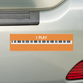 Ich spiele Klavier Autoaufkleber (Auf Auto)