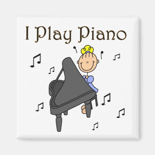 Ich spiele Klavier T-Shirts und Geschenke Magnet