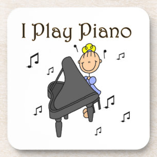 Ich spiele Klavier T-Shirts und Geschenke Untersetzer