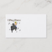 Ich spiele Klavier-T - Shirts und Geschenke Visitenkarte (Rückseite)