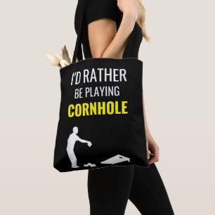 Ich spiele lieber Cornhole Funny Cornhole Geschenk Tasche