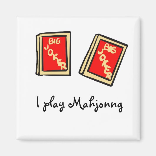 Ich spiele Mahjong Magnet (Vorne)