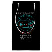 Ich spiele manchmal nicht immer Videospiele Kleine Geschenktüte (Vorderseite)