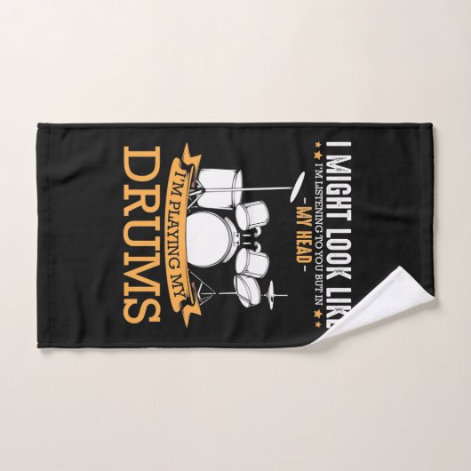 Ich spiele meine Trommeln Handtuch (Handtuch)