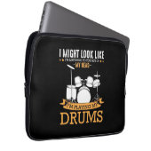 Ich spiele meine Trommeln Laptopschutzhülle (Vorne Rechts)