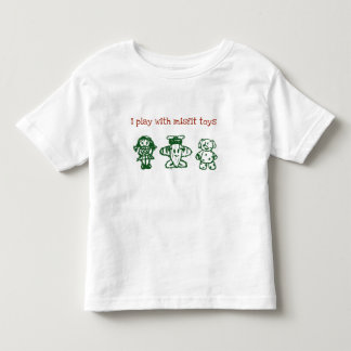 Ich spiele mit Außenseiter-Spielzeugen Kleinkind T-shirt