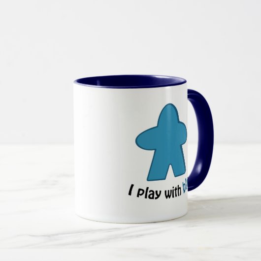 Ich spiele mit Blue Meples Tasse (VorderseiteRechts)