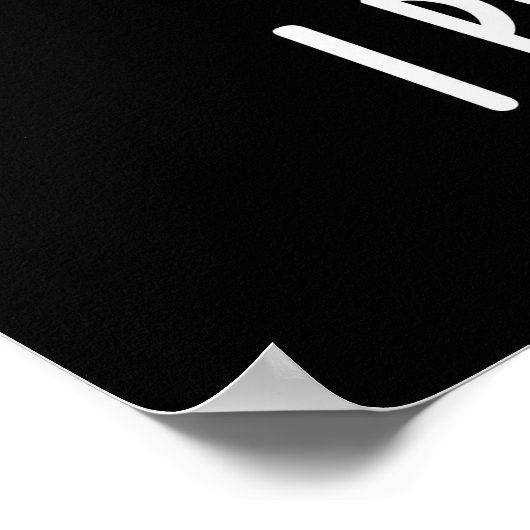 Ich spiele mit Ohr Funny Guitar Musician Puck Dark Poster (Ecke)