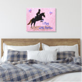 Ich spiele mit Ponies Leinwanddruck (Insitu (Schlafzimmer))
