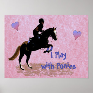 Ich spiele mit Ponies Poster