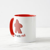 Ich spiele mit Red Meples Tasse (Vorderseite Links)