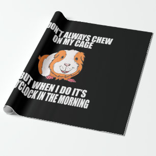 Ich spiele morgens mit Guine Pig Geschenkpapier