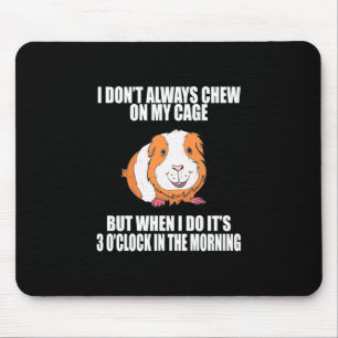 Ich spiele morgens mit Guine Pig Mousepad