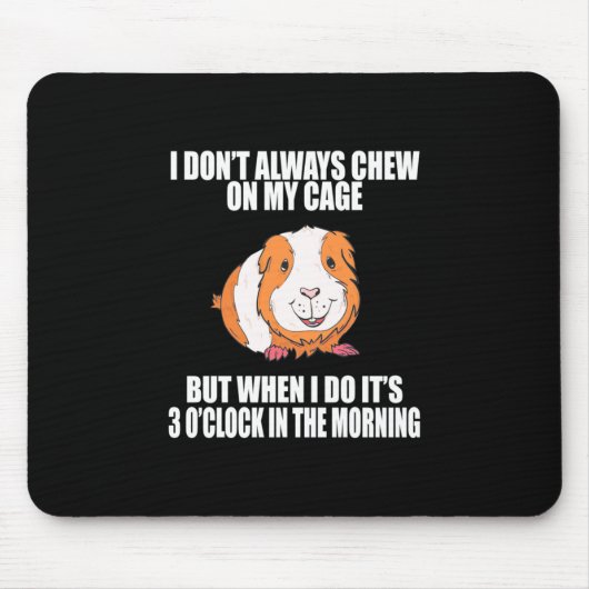 Ich spiele morgens mit Guine Pig Mousepad (Vorne)