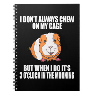 Ich spiele morgens mit Guine Pig Notizblock