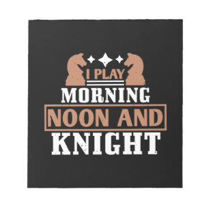 Ich spiele morgens, mittags und abends notizblock