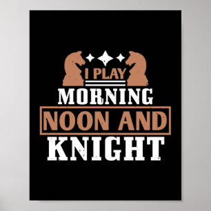 Ich spiele morgens, mittags und abends poster
