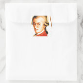 Ich spiele Mozart_ Quadratischer Aufkleber (Tasche)