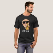 Ich spiele nach Ohr Funny Saxophone Puff Dark BG T-Shirt (Vorne ganz)