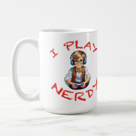 Ich spiele Nerdy Gamer Kaffeetasse