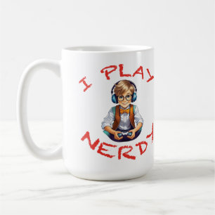 Ich spiele Nerdy Gamer Kaffeetasse