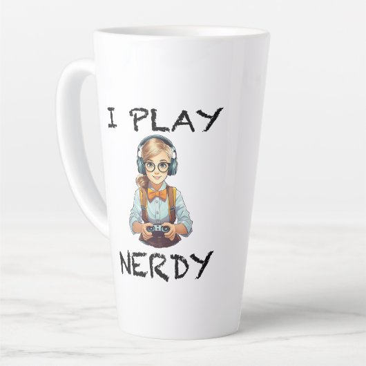 Ich spiele Nerdy Gamer Milchtasse (Linke Ecke)