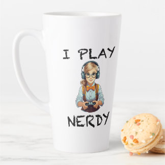 Ich spiele Nerdy Gamer Milchtasse