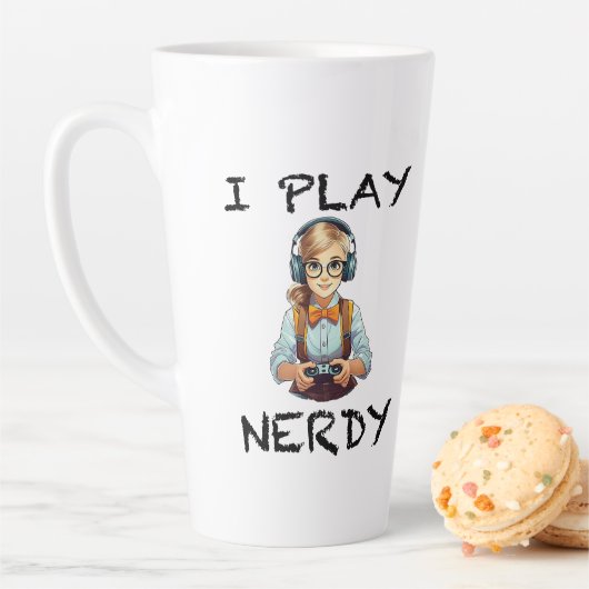 Ich spiele Nerdy Gamer Milchtasse (Beispiel)