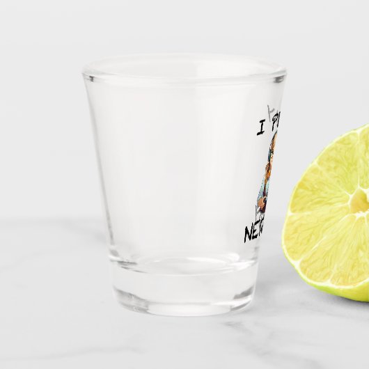 Ich spiele Nerdy Gamer Schnapsglas (Links)