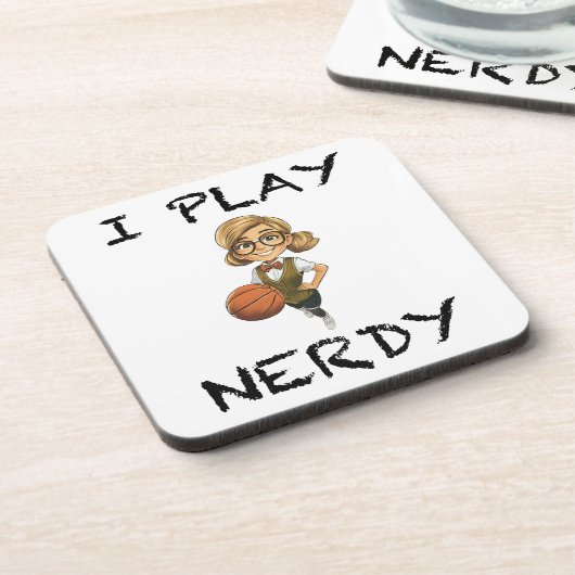 Ich spiele Nerdy Getränkeuntersetzer (Linke Seite)