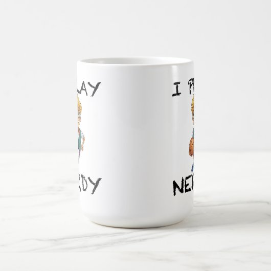 Ich spiele Nerdy Kaffeetasse (Mittel)