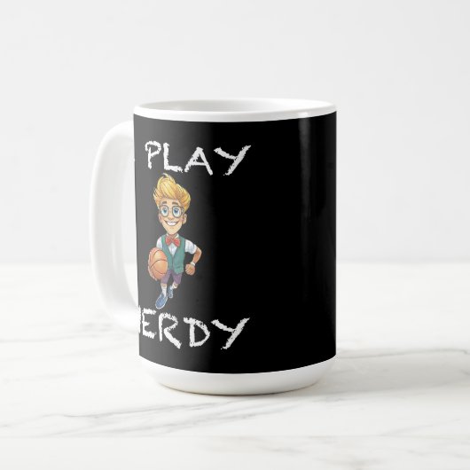 Ich spiele Nerdy Kaffeetasse (Vorderseite Links)
