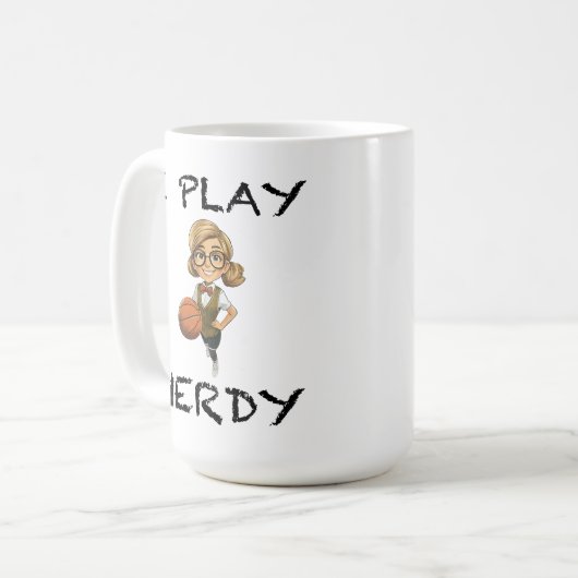 Ich spiele Nerdy Kaffeetasse (Vorderseite Links)