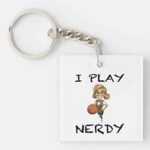 Ich spiele Nerdy Schlüsselanhänger