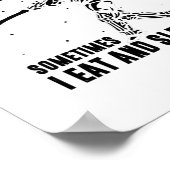 Ich spiele nicht immer Cricket | Cricket Player Ge Poster (Ecke)