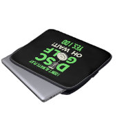 Ich spiele nicht immer Disk Golf Laptopschutzhülle (Vorne Knopf)