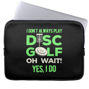 Ich spiele nicht immer Disk Golf Laptopschutzhülle