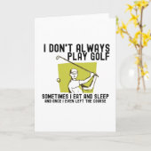 Ich spiele nicht immer Golf. Karte (Gelbe Blume)