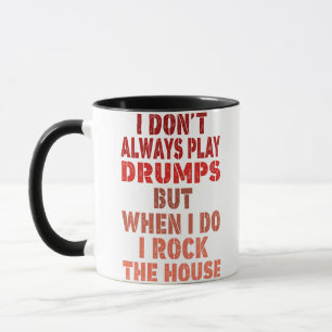 Ich spiele nicht immer lustig Retro-Sonnenuntergan Tasse