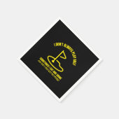 Ich spiele nicht immer lustiges Golfspielen Serviette (Ecke)