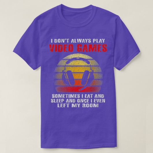 Ich spiele nicht immer Videospiele Funny Boys (6) T-Shirt (Design vorne)