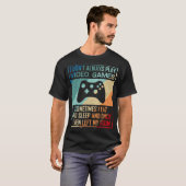 Ich spiele nicht immer Videospiele Funny Gamer Boy T-Shirt (Vorne ganz)