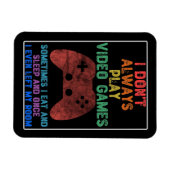 Ich spiele nicht immer Videospiele - Funny Gaming Magnet (Horizontal)
