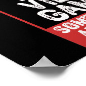 Ich spiele nicht immer Videospiele Poster (Ecke)