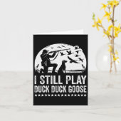 Ich spiele noch immer die Jagd auf die sonnige Ent Karte (Gelbe Blume)